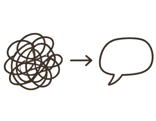 Illustration représentant un message de marque clair et compréhensible